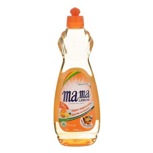 Гель для мытья посуды Mama Lemon Tough on Grease цитрус антибактериальный 750 мл в Комус
