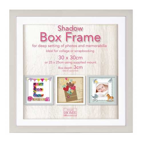 Фоторамка Innova ''Shadow Box Grey'' 30x30 см (окно 25x25 см) в Комус