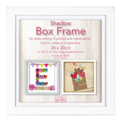 Фоторамка Innova ''Shadow Box White'' 20x20 см (окно 17x17 см) в Комус