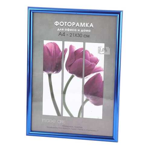 Фоторамки для фотографий Светосила Радуга 21x30 cиний, со стеклом в Комус