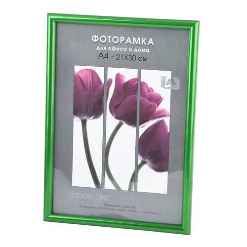 Фоторамки для фотографий Светосила Радуга 21x30 Зеленый, со стеклом в Комус