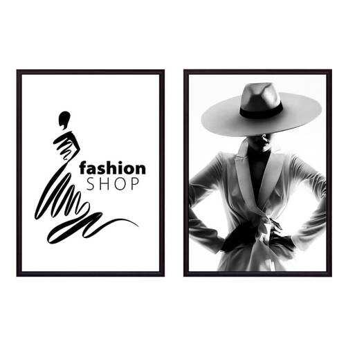 Набор постеров Коллаж Fashion №4 30х50 см в Комус