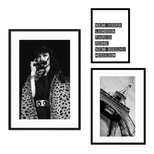 Набор постеров Коллаж Fashion №70 110х100 см в Комус