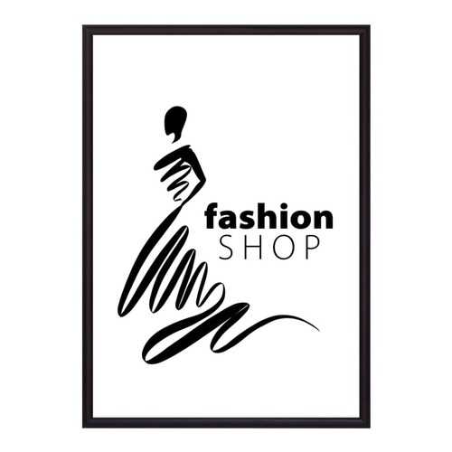 Постер в рамке Fashion shop 40х60 см в Комус