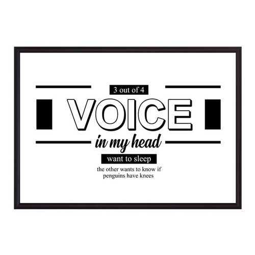 Постер в рамке Voice 40х60 см в Комус