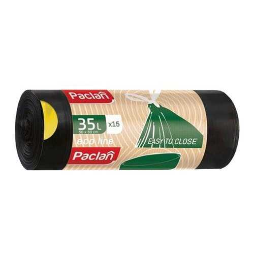 Мешок для мусора Paclan с тесьмой ECO LINE 35 л 15 шт в Комус