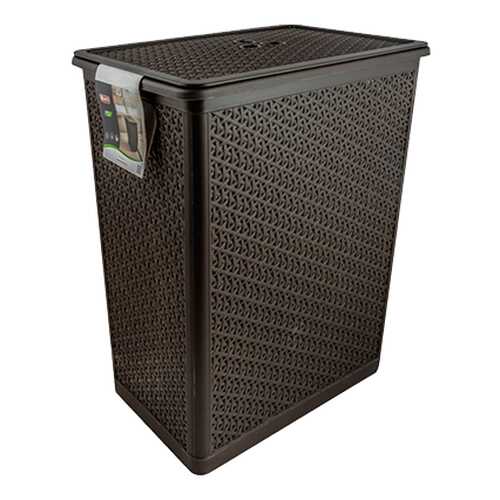 Корзина для белья BranQ NATURE, 35л, прямоугольная, 40х27х46см, венге, BQ1203ВНГ в Комус