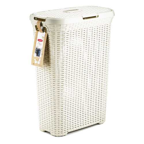 Корзина для белья RATTAN STYLE 40л кремовая в Комус
