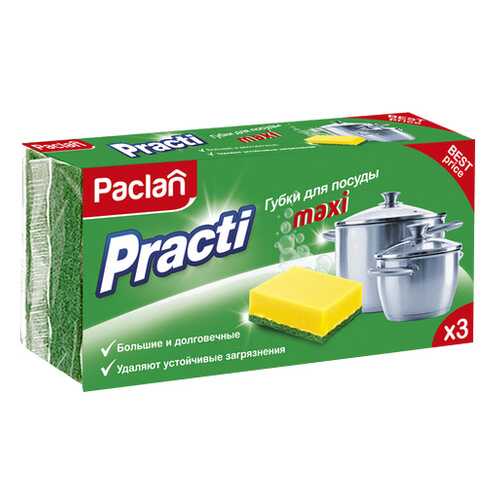 Губка для посуды Paclan 409120 в Комус
