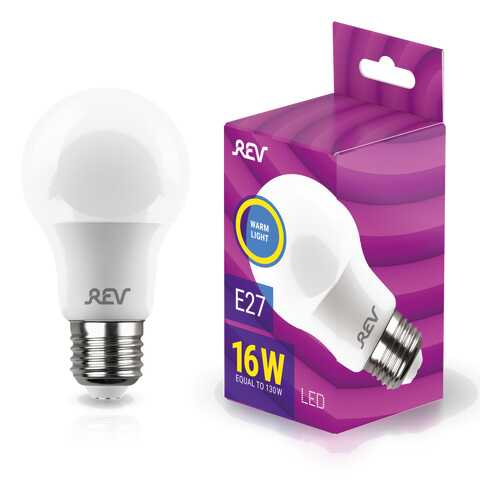 Лампа светодиодная REV A60 Е27 16W, 2700K, теплый свет в Комус