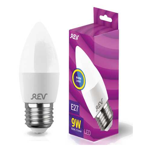 Лампа светодиодная REV C37 Е27 9W, 2700K, теплый свет в Комус