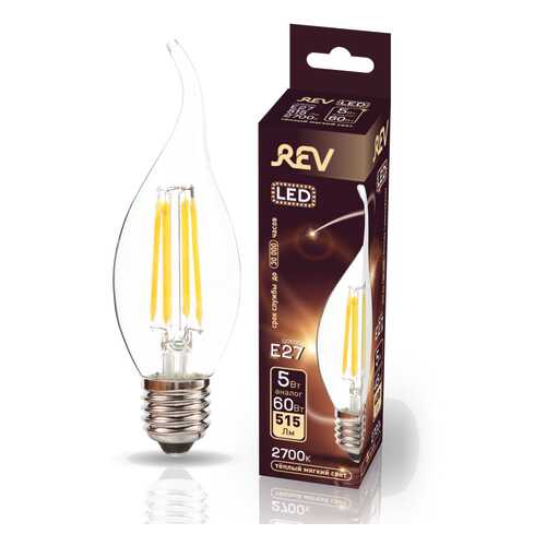 Лампа светодиодная REV FILAMENT FC37 E27 5W, 2700K, DECO Premium в Комус