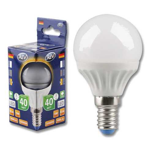 Лампочка светодиодная LED, шар Е14 5W 2700K теплый свет в Комус