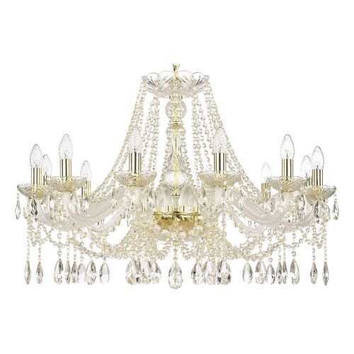Люстра хрустальная 107/12/300 G Bohemia Ivele Crystal в Комус