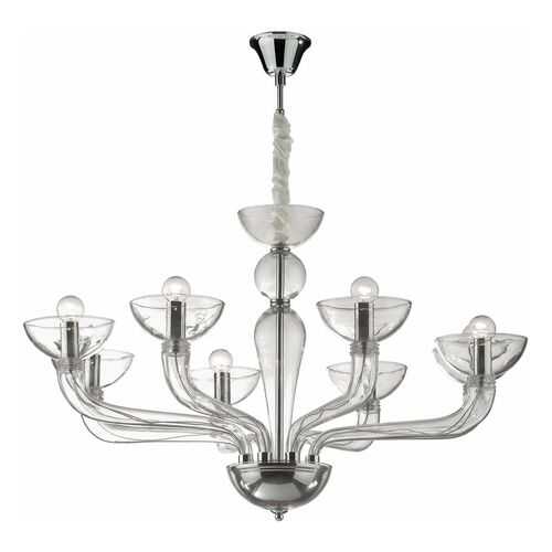 Люстра подвесная Ideal Lux Casanova SP8 Trasparente в Комус