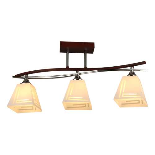 Люстра потолочная 3*60Вт Е27 IMEX MD.3139-3-S WENGE+CH в Комус