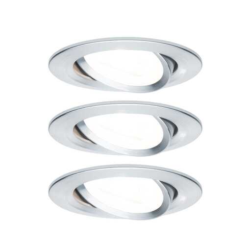 Светильник встраиваемый, комплект Nova 3stepdim 3x6,5W Ws Al g 93469 в Комус