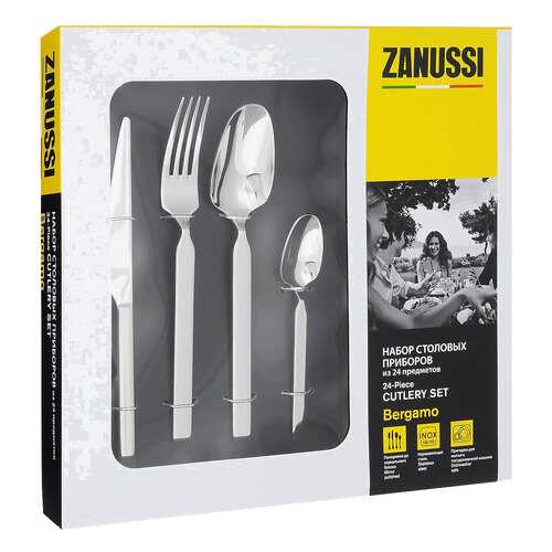 Набор столовых приборов Zanussi ZUC34100BF 24 пр в Комус