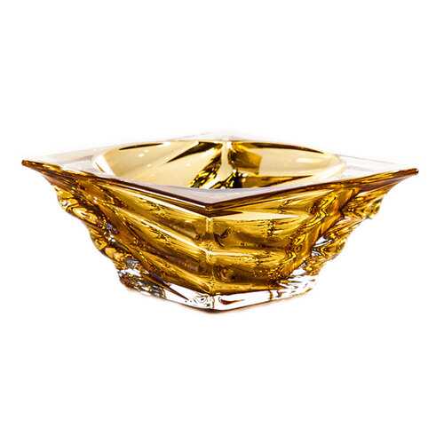Салатник 11,5см Crystalite Bohemia Касабланка, янтарный в Комус