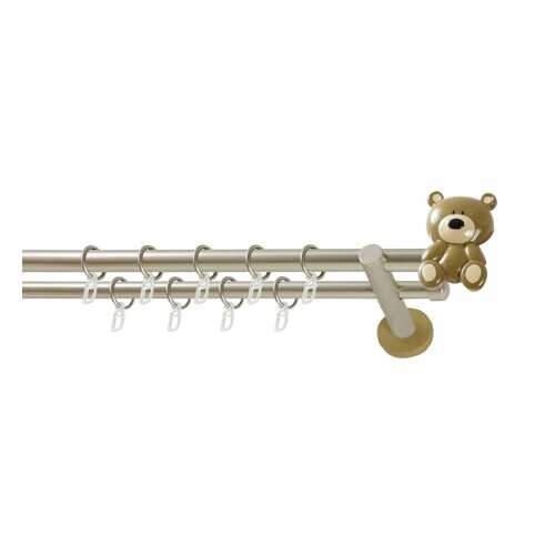 Карниз для детской комнаты Мишка, WERDECO, 2-рядный, 180 см в Комус